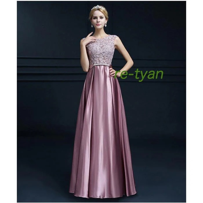 パーティードレス 結婚式 ロングドレス マキシ丈 演奏会フォーマルドレス レース 花柄 カラードレス 花嫁 二次会 披露宴発表会 忘年会 演出舞台 ピアノお呼ばれ