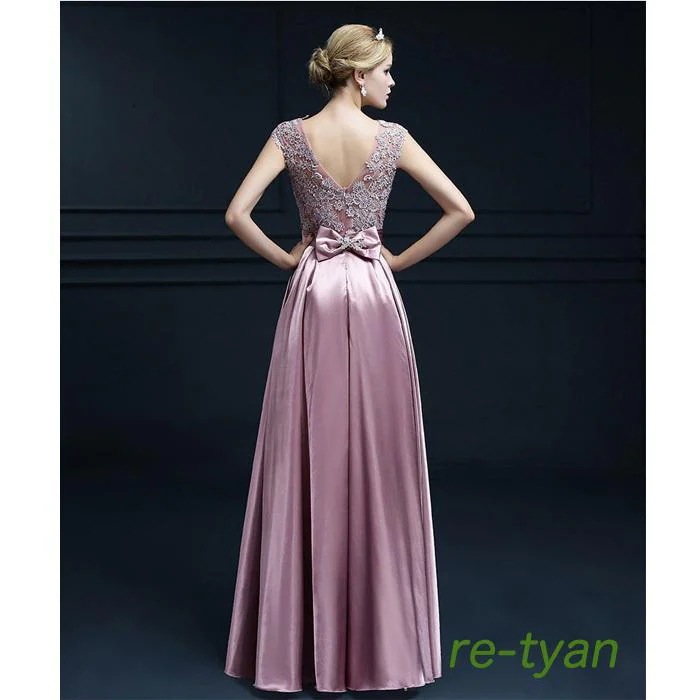 パーティードレス 結婚式 ロングドレス マキシ丈 演奏会フォーマルドレス レース 花柄 カラードレス 花嫁 二次会 披露宴発表会 忘年会 演出舞台 ピアノお呼ばれ