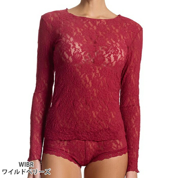 ハンキーパンキー Hankypanky シグニチャーレースロングスリーブ 長袖インナー 下着 総レース 1メ-2運 H128L 【H】_8