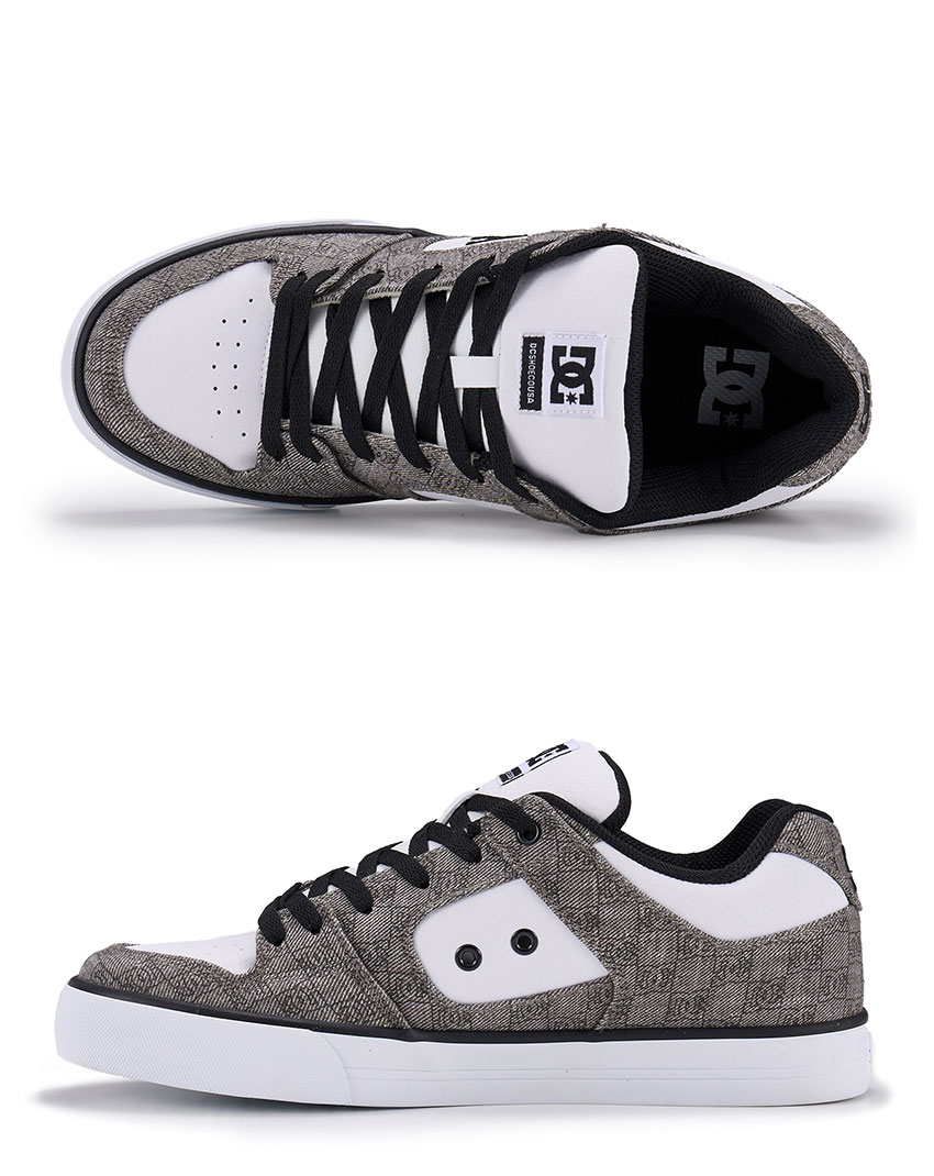 PURE TX SE DM252302 メンズ シューズ 靴 ローカット ブランド スケーター スケボー ストリート ロゴ おしゃれ スポーティ 総柄 カジュアル ホワイト 白 グレー PURE TX SE DM252302 メンズ シューズ 靴 ローカット ブランド スケーター スケボー ストリート ロゴ おしゃれ スポーティ 総柄 カジュアル ホワイト 白 グレー