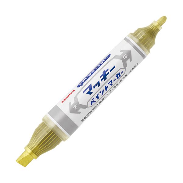 （まとめ） ゼブラ マッキーペイントマーカー太字+中字 金 YYT20-GO 1本 (×30セット)