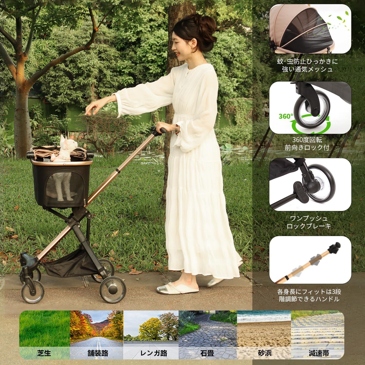 ペットカート 分離型 犬 猫用 バギー いぬ用 コンパクト 軽量 組み立て簡単 折り畳みわんタッチ2way 前輪360回転 後輪ブレーキ付き 耐荷重20Kg 猫 小型犬多頭 中型犬 散歩 外出便利 ペットカート 分離型 犬 猫用 バギー いぬ用 コンパクト 軽量 組み立て簡単 折り畳みわんタッチ2way 前輪360回転 後輪ブレーキ付き 耐荷重20Kg 猫 小型犬多頭 中型犬 散歩 外出便利