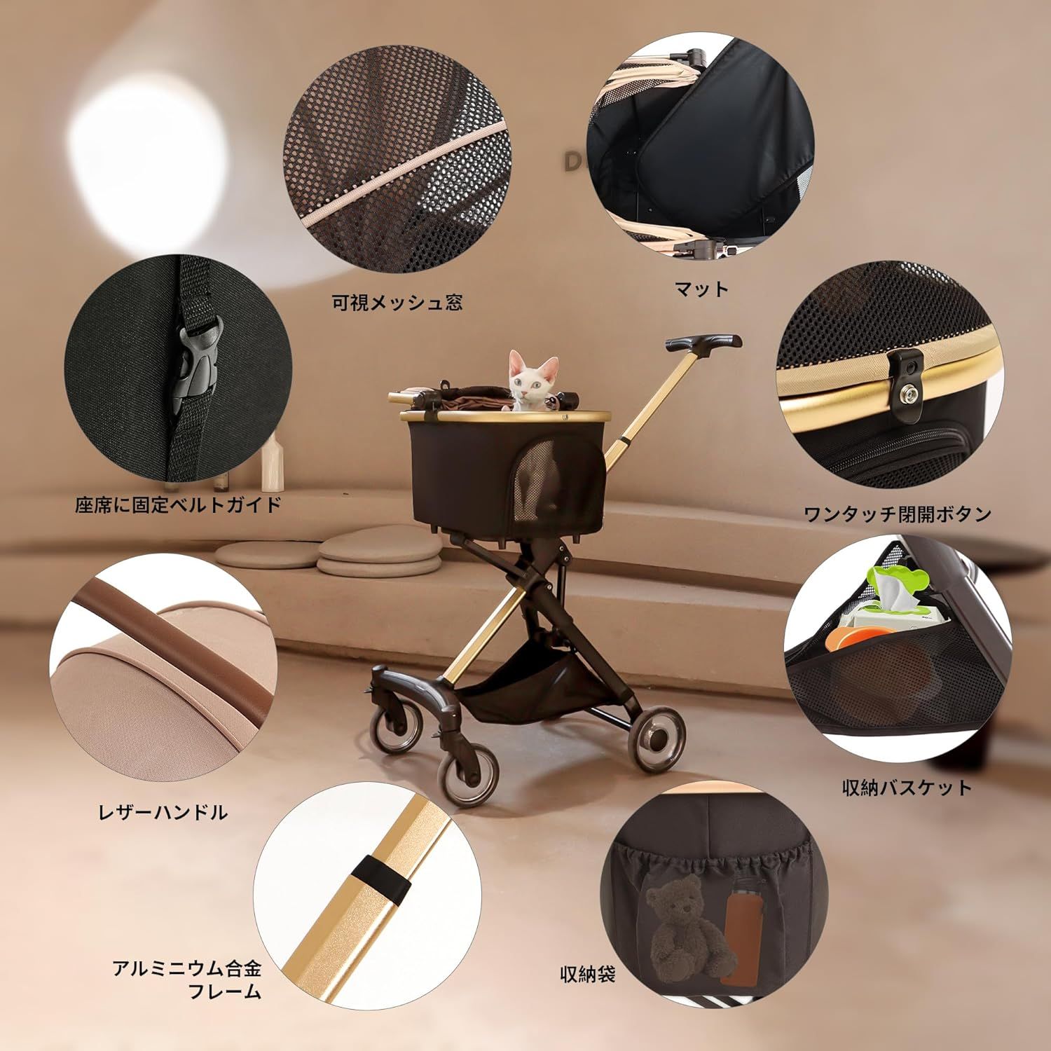 ペットカート 分離型 犬 猫用 バギー いぬ用 コンパクト 軽量 組み立て簡単 折り畳みわんタッチ2way 前輪360回転 後輪ブレーキ付き 耐荷重20Kg 猫 小型犬多頭 中型犬 散歩 外出便利 ペットカート 分離型 犬 猫用 バギー いぬ用 コンパクト 軽量 組み立て簡単 折り畳みわんタッチ2way 前輪360回転 後輪ブレーキ付き 耐荷重20Kg 猫 小型犬多頭 中型犬 散歩 外出便利