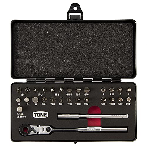 トネ(TONE) ビットラチェットセット BRFS27 ビット差込 &6.35mm(1/4 トネ(TONE) ビットラチェットセット BRFS27 ビット差込 &6.35mm(1/4