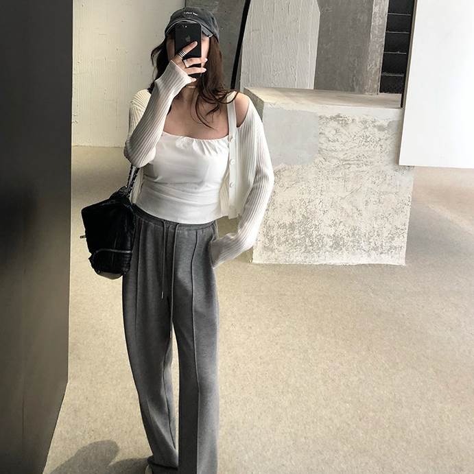 ボトムス スウェット ジャージ ジョガーパンツ ロング丈 Aライン ウエストマーク ウエストゴム 伸縮性 おしゃれ グレー こなれ感 ラフ ボーイッシュ ルーズ 無地 春 夏 秋 冬 オールシーズン ボトムス スウェット ジャージ ジョガーパンツ ロング丈 Aライン ウエストマーク ウエストゴム 伸縮性 おしゃれ グレー こなれ感 ラフ ボーイッシュ ルーズ 無地 春 夏 秋 冬 オールシーズン