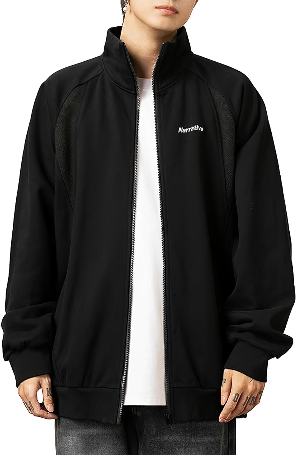 パーカー メンズ ジップパーカー スタンド トレーナー ジャケット スウェット フードなし 長袖 大きい サイズ オーバーサイズ スポーツ オシャレ カジュアル 春秋冬服