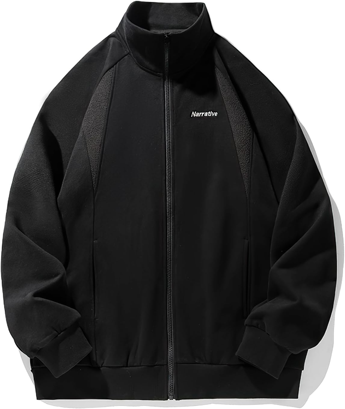 パーカー メンズ ジップパーカー スタンド トレーナー ジャケット スウェット フードなし 長袖 大きい サイズ オーバーサイズ スポーツ オシャレ カジュアル 春秋冬服