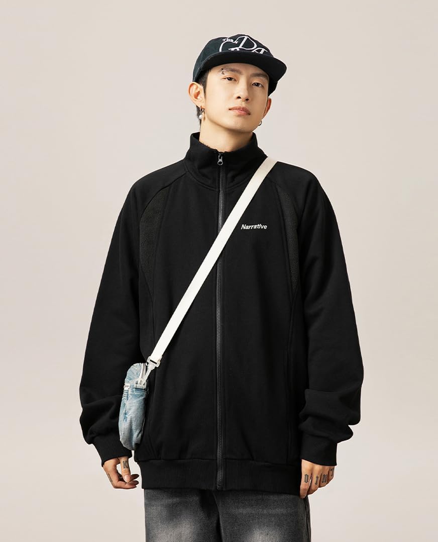 パーカー メンズ ジップパーカー スタンド トレーナー ジャケット スウェット フードなし 長袖 大きい サイズ オーバーサイズ スポーツ オシャレ カジュアル 春秋冬服