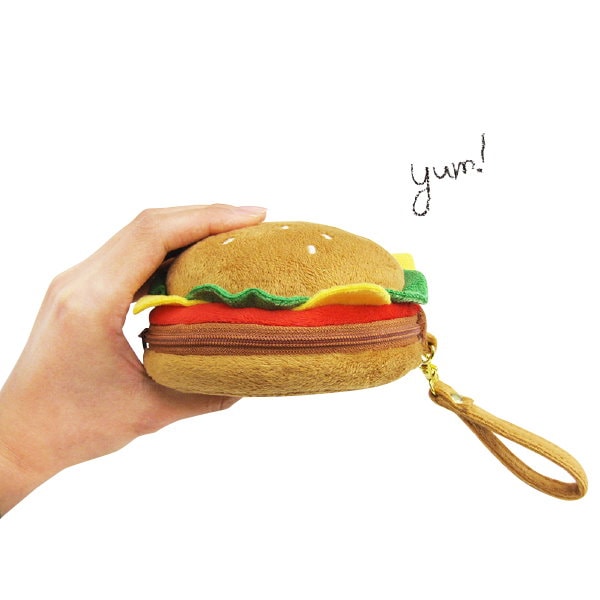 Qoo10] ハンバーガー ポーチ食べ物 食品 化粧品