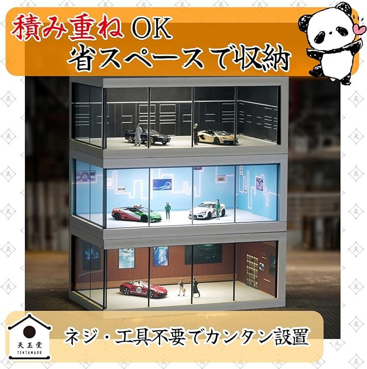 おっさんオオカミ 1/64 ジオラマ ガレージハウス Qoo10] トミカ 1/64 ジオラマ ガレージ ミニカー用