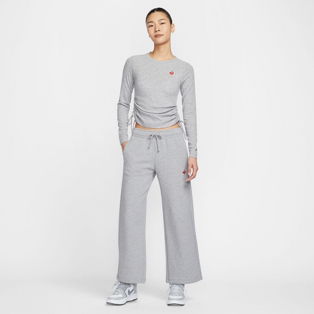 ナイキレディースナイキスポーツウェアリブ付き長袖クロップトップ HV8728-063