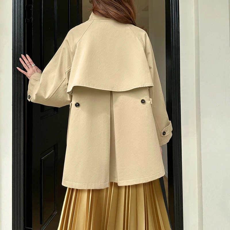 [ 即日発送]コート トレンチコート ミドル丈 Aライン スプリングコート レディース アウター スタンドカラー ライトアウター スタンドカラーコート オフィス オフィスカジュアル 通勤 ゆったり ト