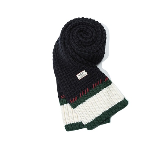 【ROMANTIC CROWN】23FW★ CLASSIC HAND STITCH MUFFLER ETACHI Ami Click Retro Rrl Handmade Men Square Scarf Slide