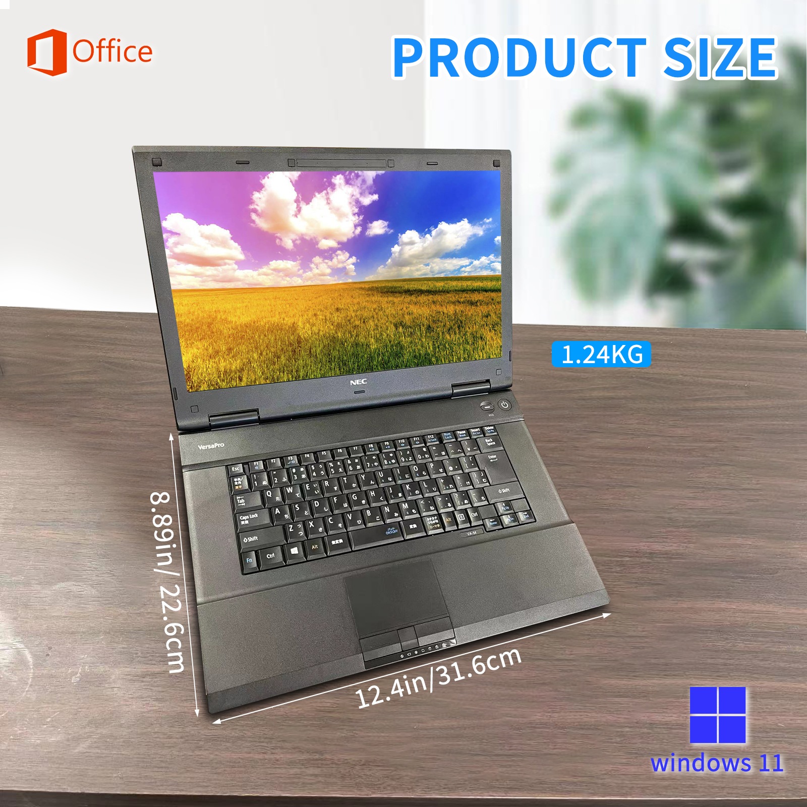 中古ノートパソコン VAシリーズ MSOffice2019搭載/Win 11 Pro搭載/15.6型/第四世代Celeron 2950M/メモリー8GB/SSD128GB/DVD-ROM搭載