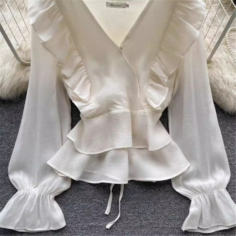 トップス シャツ ブラウス 袖あり 長袖 Vネック フリル かわいい 大人可愛い きれいめ シンプル カジュアル 大人 上品 おしゃれ お洒落 かっこいい レトロ 大人女子 こなれ感 ラフ トップス シャツ ブラウス 袖あり 長袖 Vネック フリル かわいい 大人可愛い きれいめ シンプル カジュアル 大人 上品 おしゃれ お洒落 かっこいい レトロ 大人女子 こなれ感 ラフ