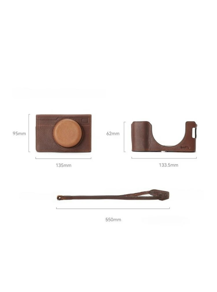 富士フイルム FUJIFILM X100VI ボディ デジタル一眼カメラ カメラ保護 ボトム専用 レザーケース カバー カメラハーフケース FUJ-JSH2025