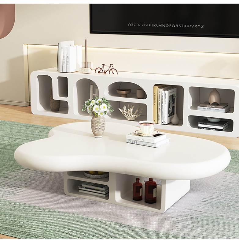 北欧 ローテーブル リビングテーブル センターテーブル シンプル モダン カフェ風 ホワイト 歪 雲型 北欧 ローテーブル リビングテーブル センターテーブル シンプル モダン カフェ風 ホワイト 歪 雲型