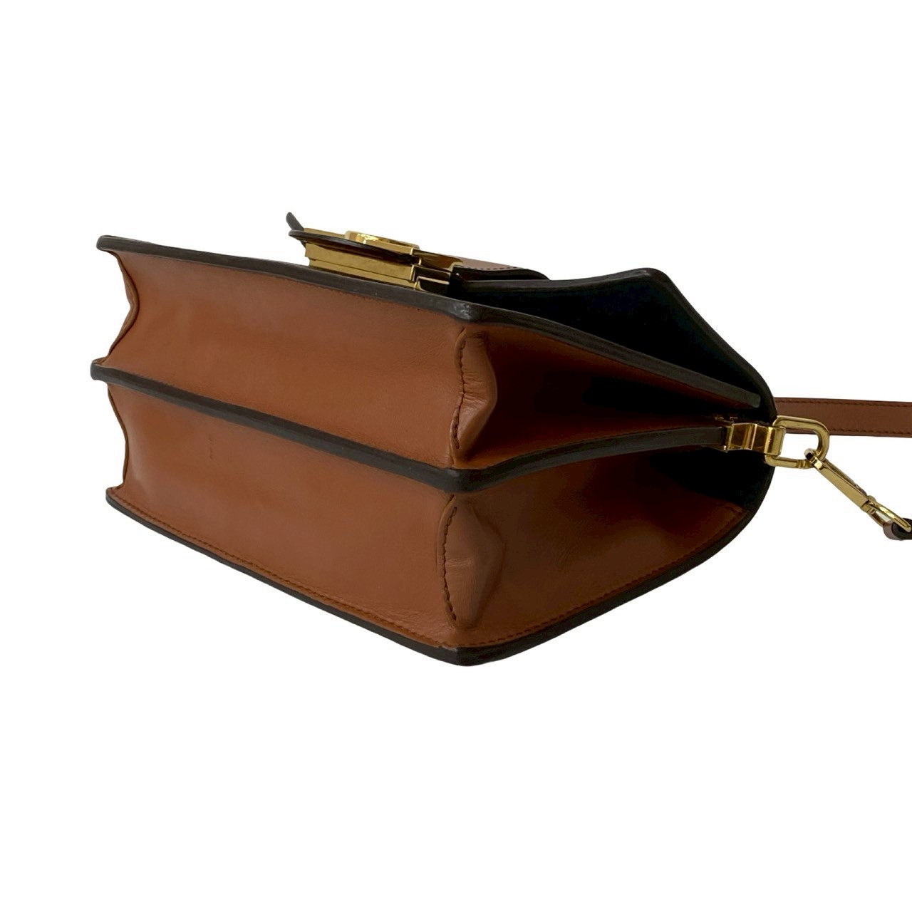 ドーフィーヌ モノグラムショルダーバッグ レザー PVC ブラウン 61-10 ドーフィーヌ モノグラムショルダーバッグ レザー PVC ブラウン 61-10