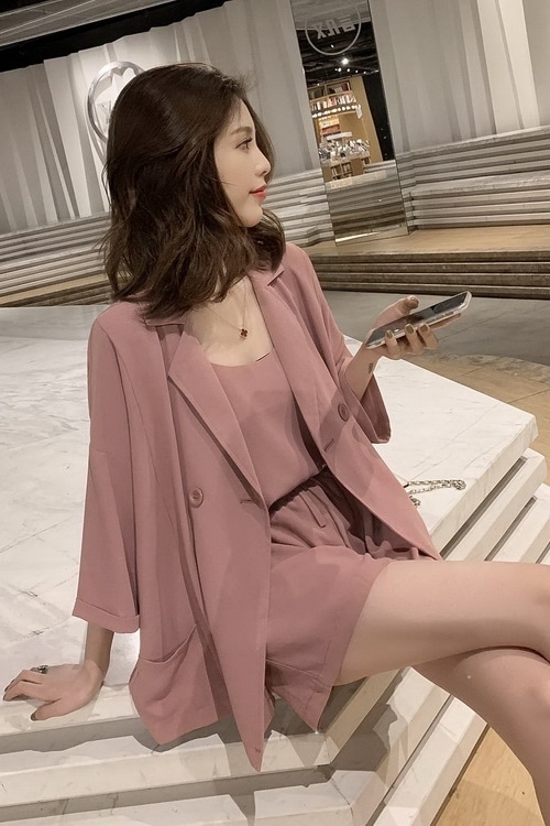 トップス パンツ アウター セットアップ ジャケット ズボン キャミソール ショートパンツ ミニ ミニ丈 ショート ショート丈 袖あり ノースリーブ 半袖 7分袖 七分袖 ドロップショルダー