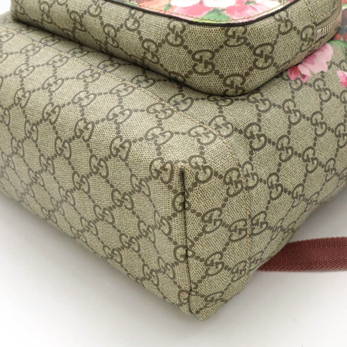 GGブルームス GGスプリーム バックパック リュックサック フラワープリント 花柄 PVC ベージュ ピンク系マルチカラー 40501