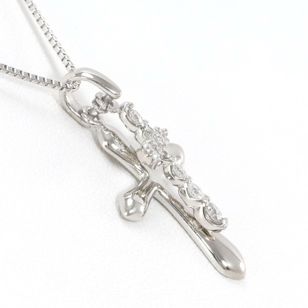 PT900 プラチナ PT850 ネックレス ダイヤ 0.30 約41cm ジュエリー 中古 PT900 プラチナ PT850 ネックレス ダイヤ 0.30 約41cm ジュエリー 中古