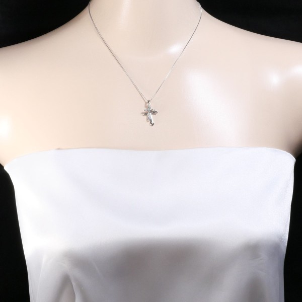 PT900 プラチナ PT850 ネックレス ダイヤ 0.30 約41cm ジュエリー 中古 PT900 プラチナ PT850 ネックレス ダイヤ 0.30 約41cm ジュエリー 中古