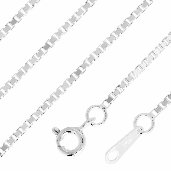 シルバーチェーン ネックレス チェーン ベネチアンチェーン 幅約1.5mm 70cm シルバーチェーン ネックレス チェーン ベネチアンチェーン 幅約1.5mm 70cm