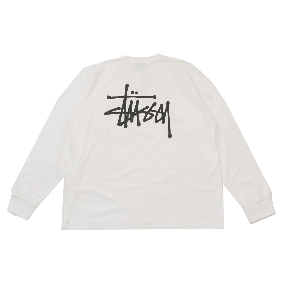 ステューシー STUSSY BASIC STUSSY LS TEE WHITE 202-001292-060