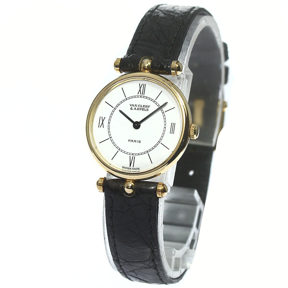 ヴァンクリーフ＆アーペル Van Cleef & Arpels 18601 ラコレクション スモールセコンド K18YG クォーツ レディース 良品 _769213【中古】