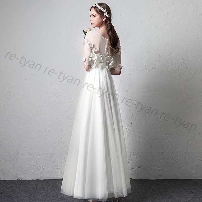 ウエディングドレス 白 二次会 チュール aライン 購入 格安 安い 前撮りドレス 披露宴 海外挙式