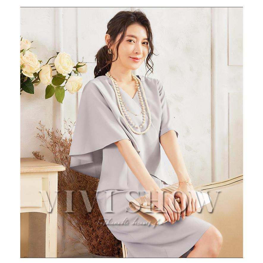パーティードレス 結婚式 服装 ドレス フォーマル ワンピース 韓国 体型カバー 顔合わせ お呼ばれ 大きいサイズ 袖あり パーティードレス 結婚式 服装 ドレス フォーマル ワンピース 韓国 体型カバー 顔合わせ お呼ばれ 大きいサイズ 袖あり