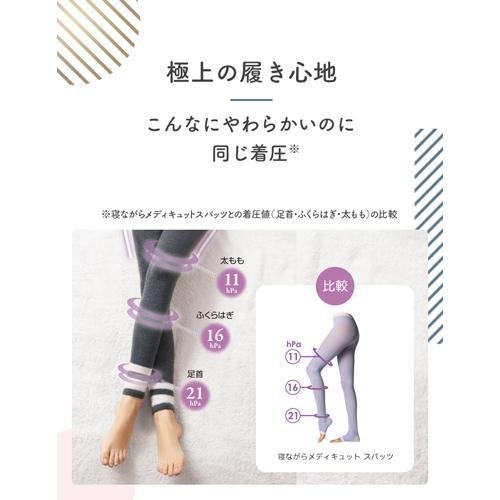 メディキュット フワッとキュッと パジャマ レギンス ネイビーグレー Lサイズ 2セット メディキュット フワッとキュッと パジャマ レギンス ネイビーグレー Lサイズ 2セット