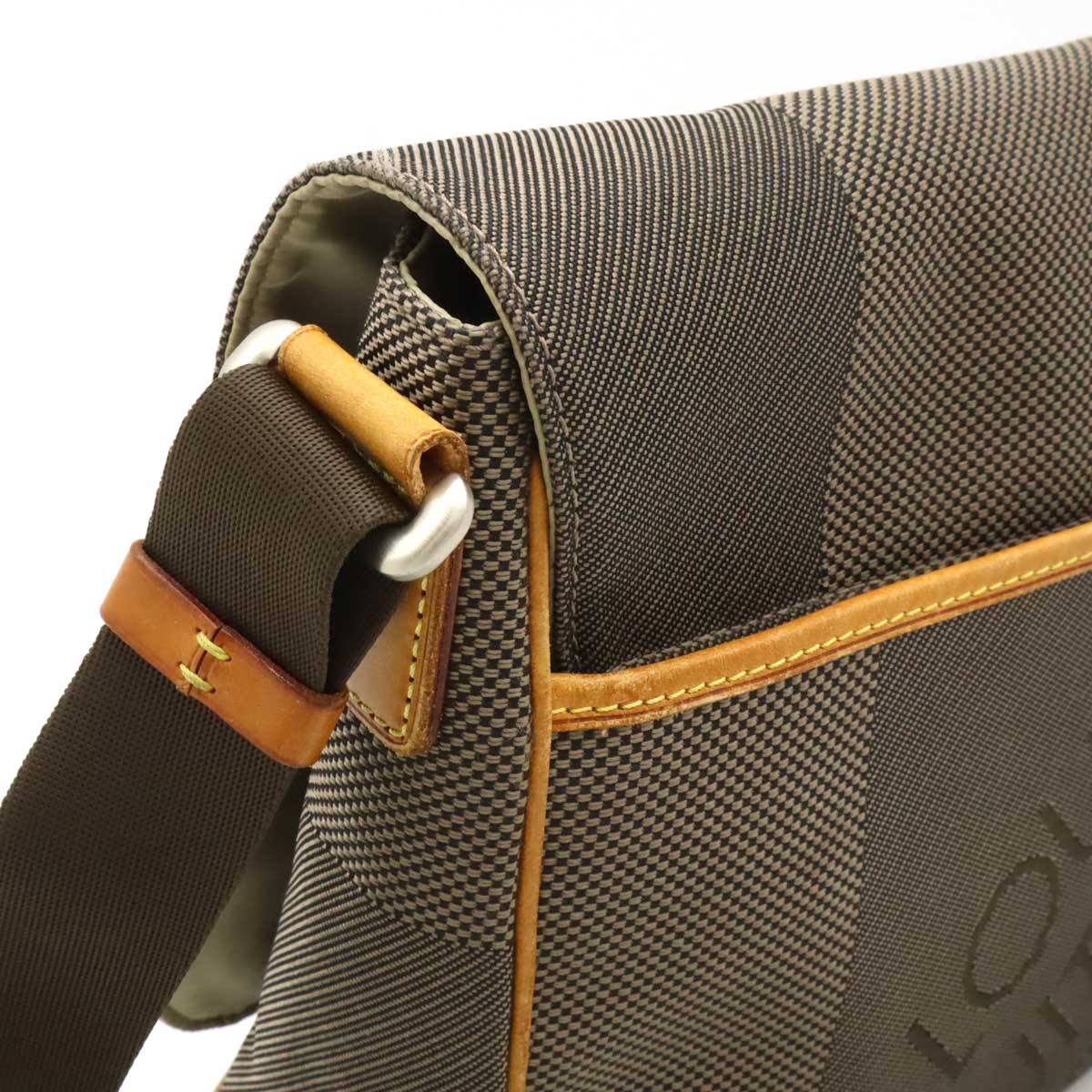 ダミエジェアン プチメサジェ メッセンジャー ショルダーバッグ 斜め掛け テール カーキ M9361 ダミエジェアン プチメサジェ メッセンジャー ショルダーバッグ 斜め掛け テール カーキ M9361