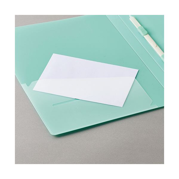 TANOSEEレターファイル（リサイクルPP） A4タテ 120枚収容 背幅18mm レッド 1セット（10冊）