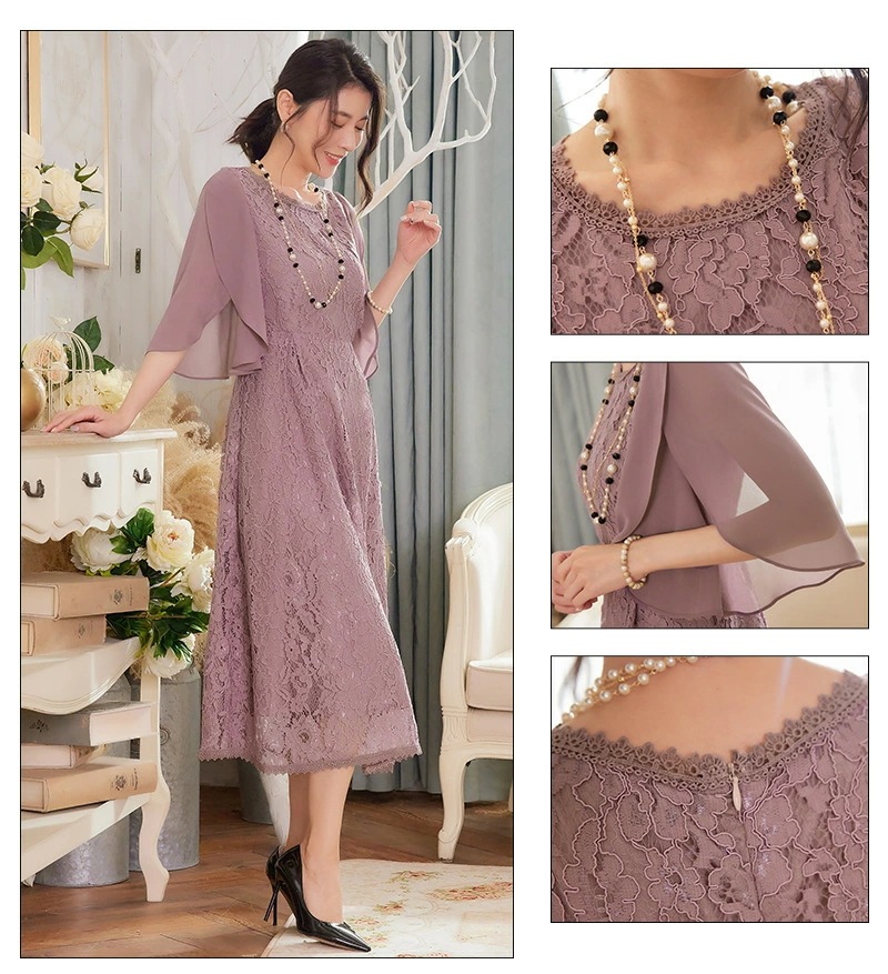 パーティードレス 結婚式 お呼ばれ ロング丈 20代 30代 40代 個性的 大きいサイズ パーティー ワンピース お呼ばれドレス ドレス 入学式 卒業式 袖あり emile0185