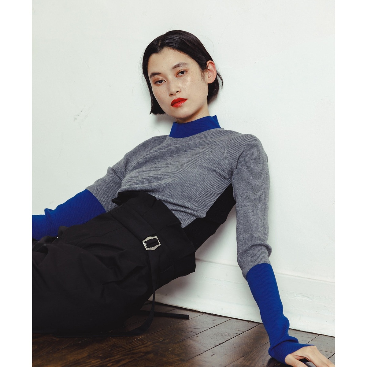 IORE イオレ スラックス FOLD PANTS フォールド IOR24AW-PT-001 レディース ハイウェスト プリーツ ベルト BLACK 【mega】 IORE イオレ スラックス FOLD PANTS フォールド IOR24AW-PT-001 レディース ハイウェスト プリーツ ベルト BLACK 【mega】