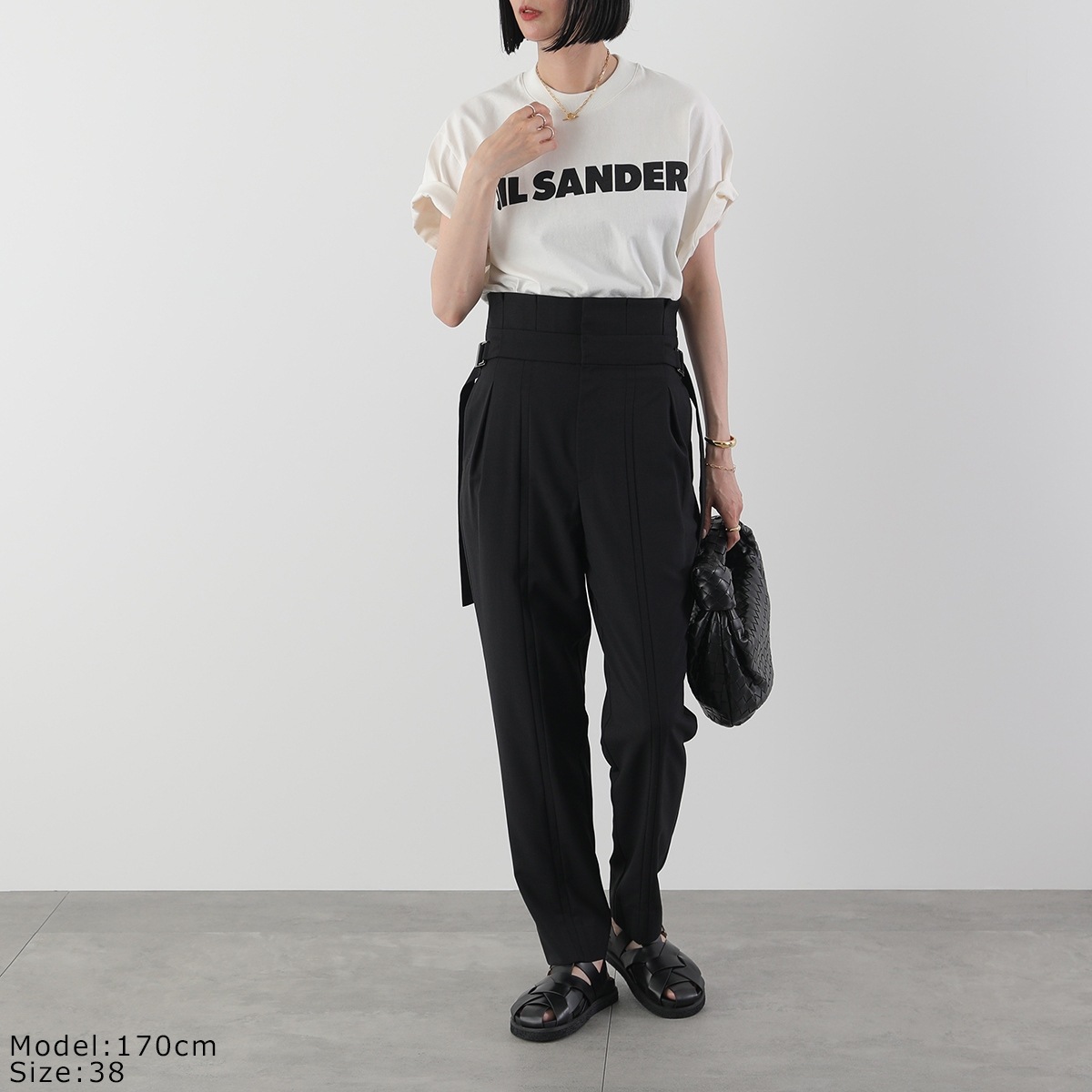 IORE イオレ スラックス FOLD PANTS フォールド IOR24AW-PT-001 レディース ハイウェスト プリーツ ベルト BLACK 【mega】 IORE イオレ スラックス FOLD PANTS フォールド IOR24AW-PT-001 レディース ハイウェスト プリーツ ベルト BLACK 【mega】