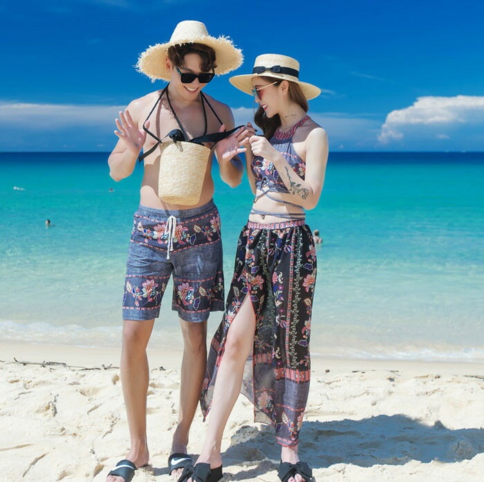 【男女セット】ペア水着 ペアルック ビキニ タンキニ パンツ カップル ペアルック ペア カップル 水着 4点セット セパレート セットアップ サーフパンツ ペアお揃い 半袖 レディース メンズ カッ 【男女セット】ペア水着 ペアルック ビキニ タンキニ パンツ カップル ペアルック ペア カップル 水着 4点セット セパレート セットアップ サーフパンツ ペアお揃い 半袖 レディース メンズ カッ