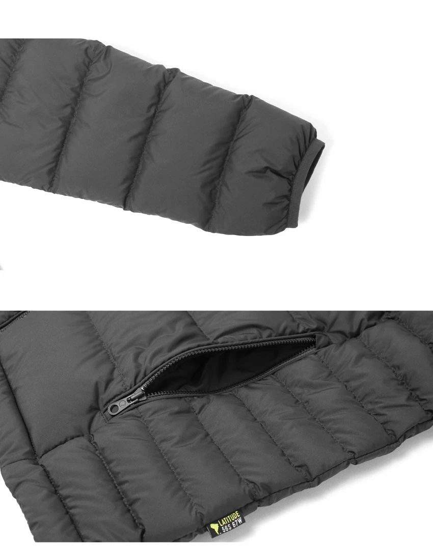 メンズ ダウン ジャケット アウター 上着 長袖 防寒 カジュアル シンプル ロゴ ジップアップ シンプル 通勤 旅行 保温 暖かい 温かい ファー BRUNSWICK 71569