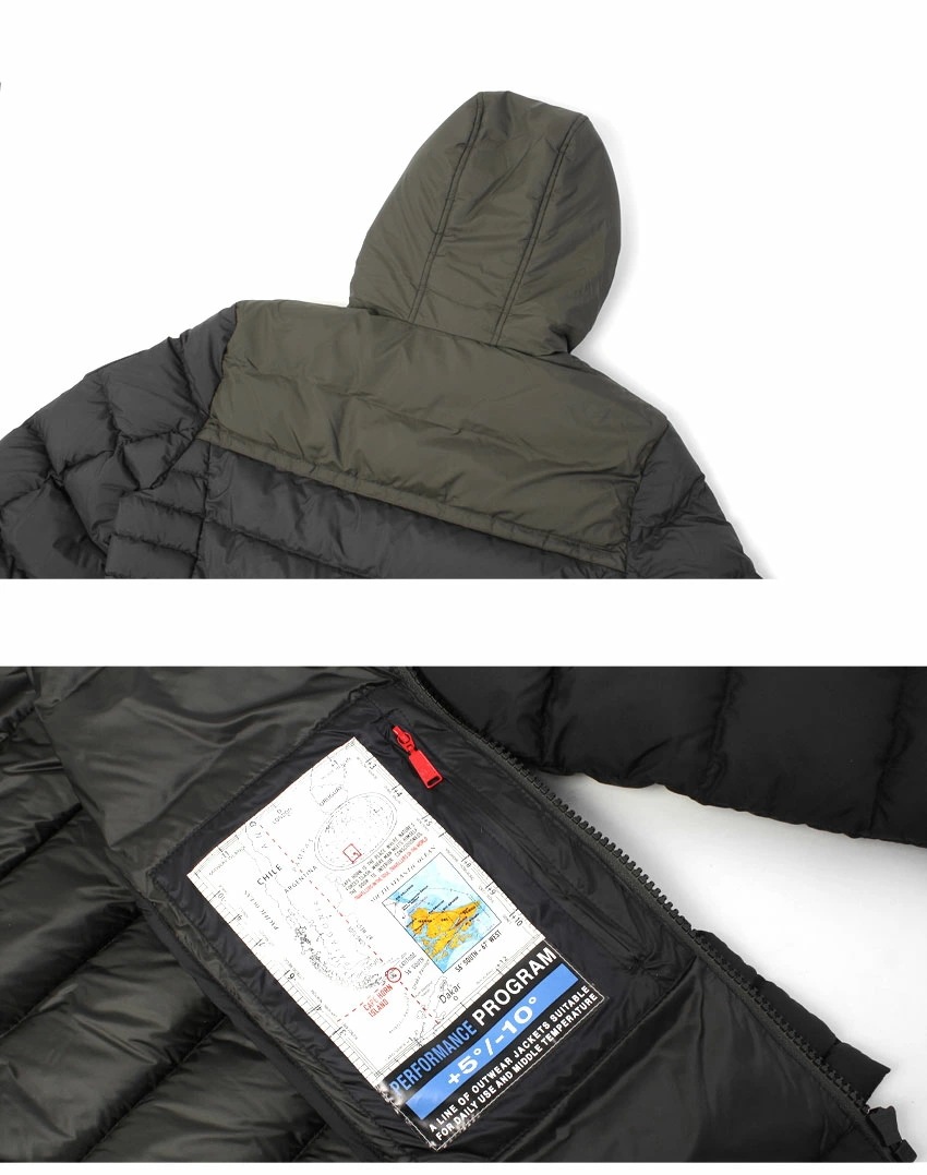 メンズ ダウン ジャケット アウター 上着 長袖 防寒 カジュアル シンプル ロゴ ジップアップ シンプル 通勤 旅行 保温 暖かい 温かい ファー BRUNSWICK 71569