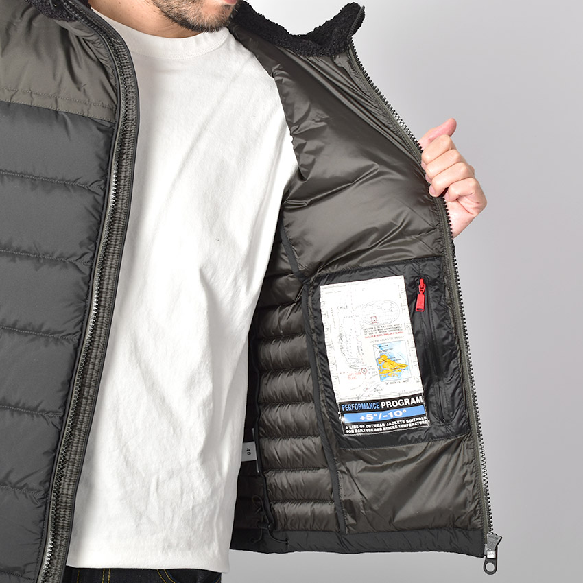 メンズ ダウン ジャケット アウター 上着 長袖 防寒 カジュアル シンプル ロゴ ジップアップ シンプル 通勤 旅行 保温 暖かい 温かい ファー BRUNSWICK 71569