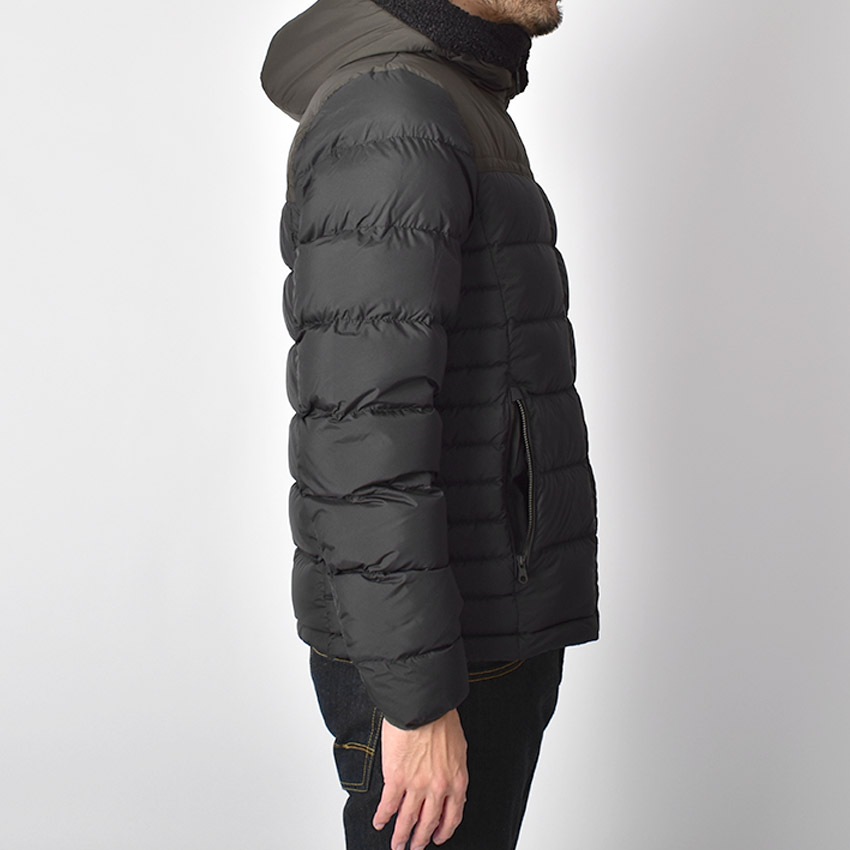 メンズ ダウン ジャケット アウター 上着 長袖 防寒 カジュアル シンプル ロゴ ジップアップ シンプル 通勤 旅行 保温 暖かい 温かい ファー BRUNSWICK 71569
