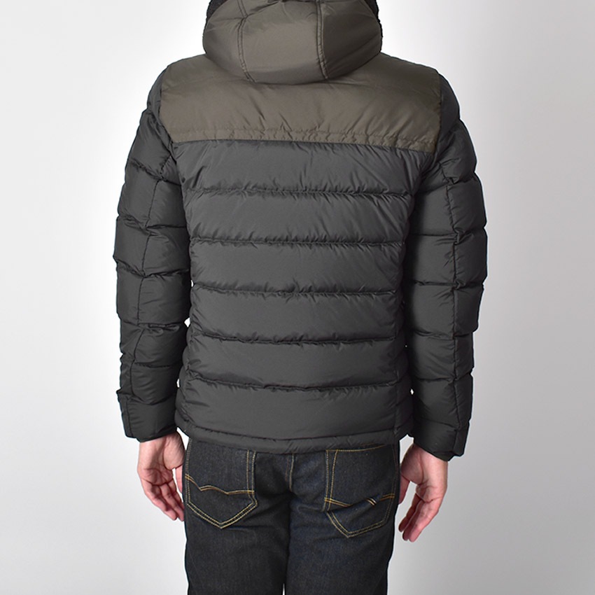 メンズ ダウン ジャケット アウター 上着 長袖 防寒 カジュアル シンプル ロゴ ジップアップ シンプル 通勤 旅行 保温 暖かい 温かい ファー BRUNSWICK 71569