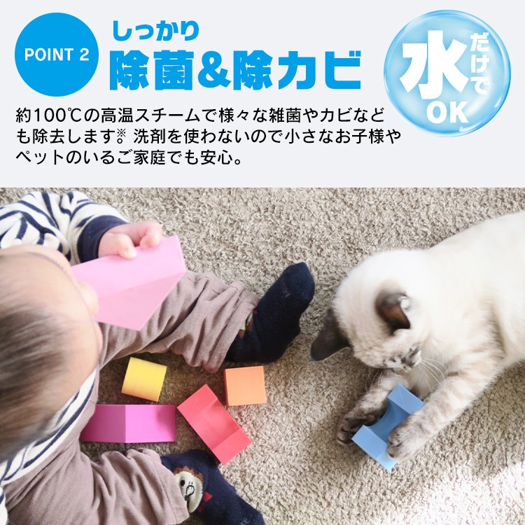 スチームクリーナー ハンディ STM-303 11点 掃除 クリーナー 掃除機 除菌 スチーム メガ割[安心延長保証対象]