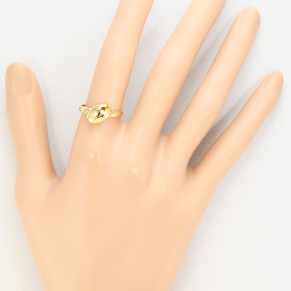 K18 18金 YG リング 12号 ダイヤ 0.02 中古 K18 18金 YG リング 12号 ダイヤ 0.02 中古