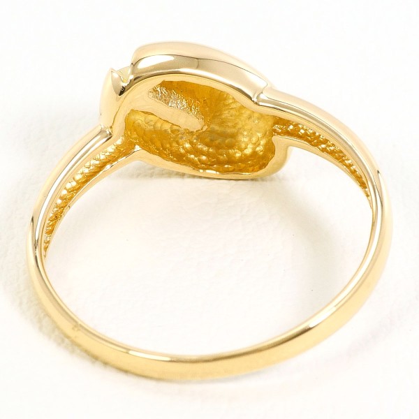 K18 18金 YG リング 12号 ダイヤ 0.02 中古 K18 18金 YG リング 12号 ダイヤ 0.02 中古