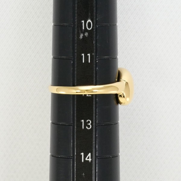 K18 18金 YG リング 12号 ダイヤ 0.02 中古 K18 18金 YG リング 12号 ダイヤ 0.02 中古