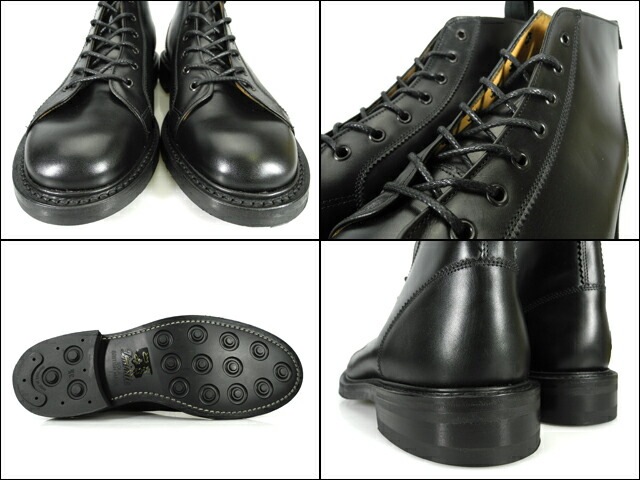 トリッカーズ ブーツ メンズ モンキーブーツ ダイナイトソール ７ホールブーツ ブラック ボックス カーフ TRICKER S M6077[m6077-black]