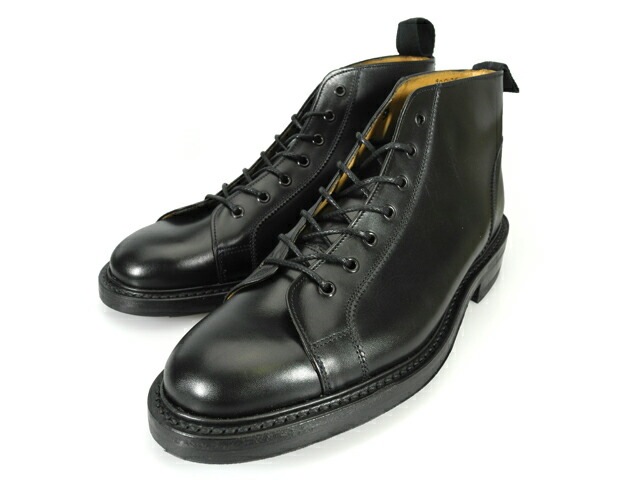 トリッカーズ ブーツ メンズ モンキーブーツ ダイナイトソール ７ホールブーツ ブラック ボックス カーフ TRICKER S M6077[m6077-black]