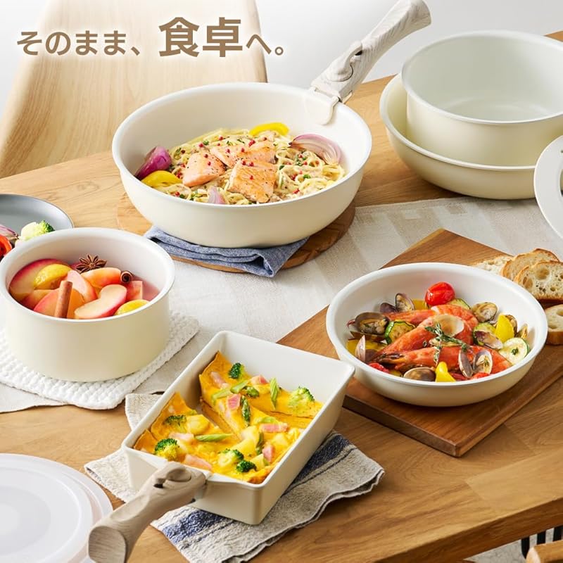 【即納】アイリスオーヤマ フライパン 鍋 セット IH&ガス火対応 10点セット 取っ手の取れるフライパン セラミックカラーパン サッと火が通る熱伝導性 時短でふっくらジューシー グレージュ CC-1 【即納】アイリスオーヤマ フライパン 鍋 セット IH&ガス火対応 10点セット 取っ手の取れるフライパン セラミックカラーパン サッと火が通る熱伝導性 時短でふっくらジューシー グレージュ CC-1